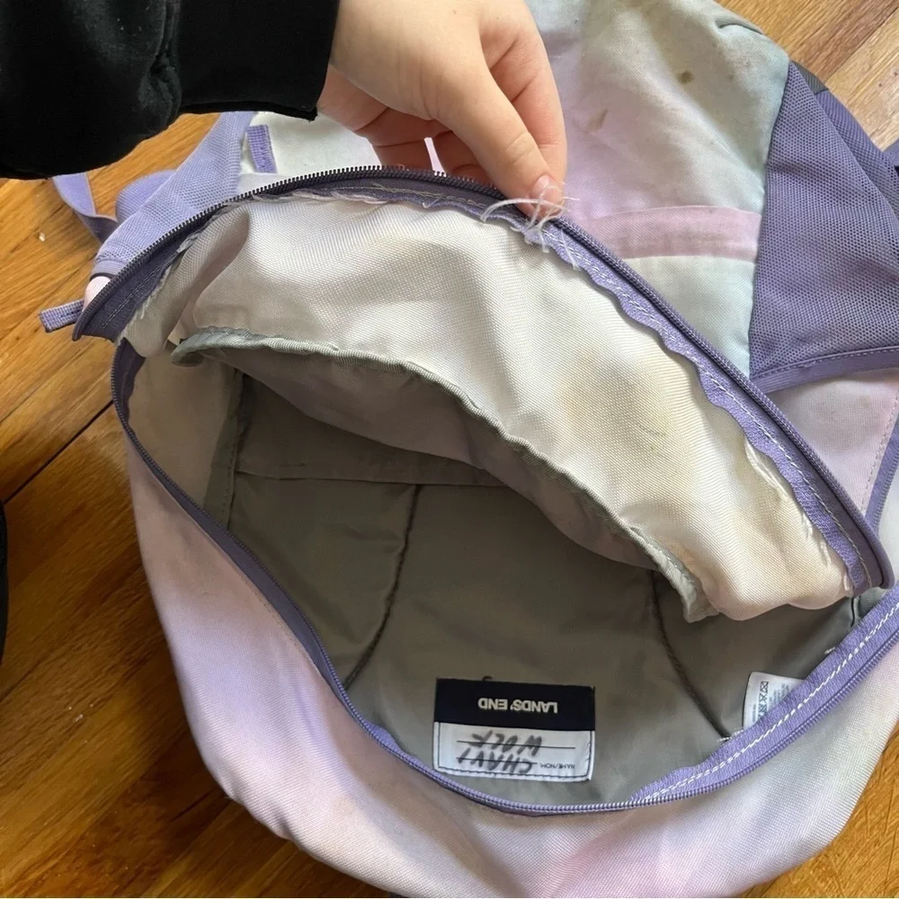 4/$25 Lands’ End Classmate Girls Pastel Backpack